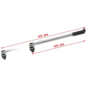 3/4" Telescoophevel met omschakelbare ratel