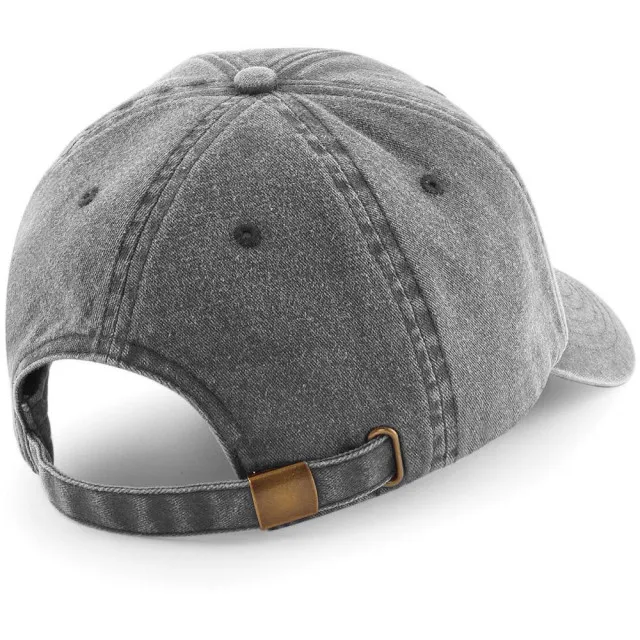 BEECHFIELD UNISEX LAAG PROFIEL VINTAGE DENIMLOOK CAP