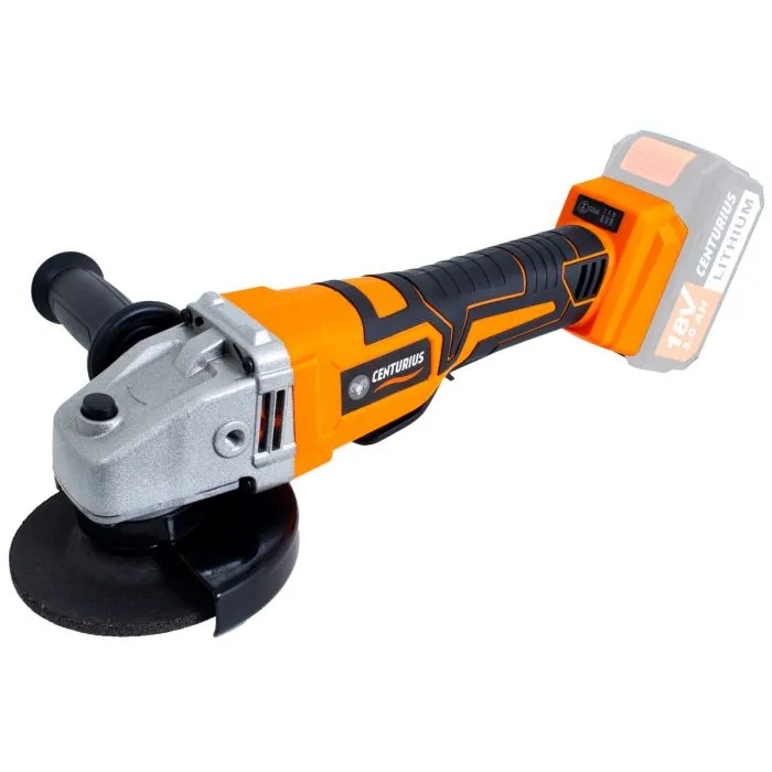 Centurius 18V accu 115 mm haakse slijper zonder accu's en lader