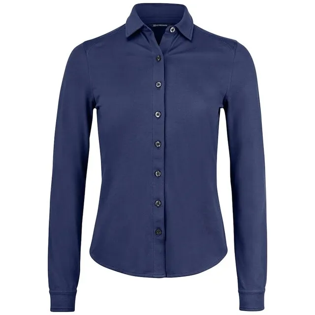 CUTTER & BUCK ADVANTAGE DAMES OVERHEMD DONKERBLAUW  MAAT 42/XL