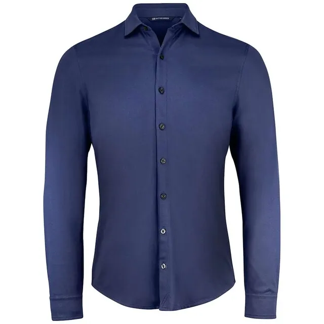 CUTTER & BUCK ADVANTAGE HEREN OVERHEMD DONKERBLAUW  MAAT XL