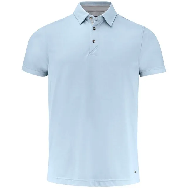 CUTTER & BUCK ADVANTAGE PREMIUM HEREN POLO LICHTBLAUW  MAAT S