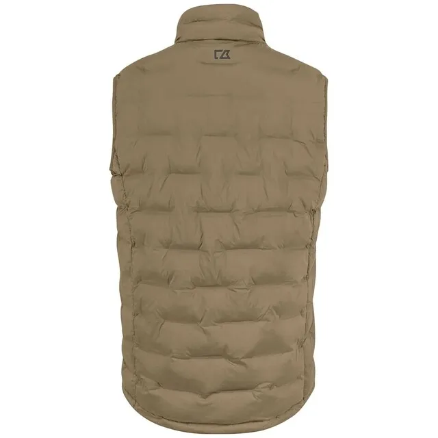 CUTTER & BUCK BAKER HEREN VEST KHAKI  MAAT XXL