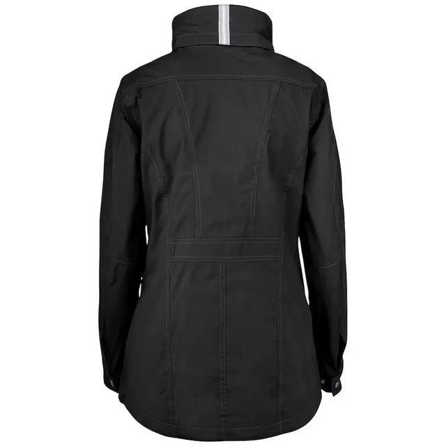 CUTTER & BUCK CLEARWATER DAMES REGENJAS ZWART  MAAT M