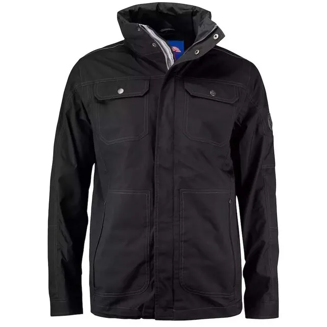 CUTTER & BUCK CLEARWATER HEREN REGENJAS ZWART  MAAT L