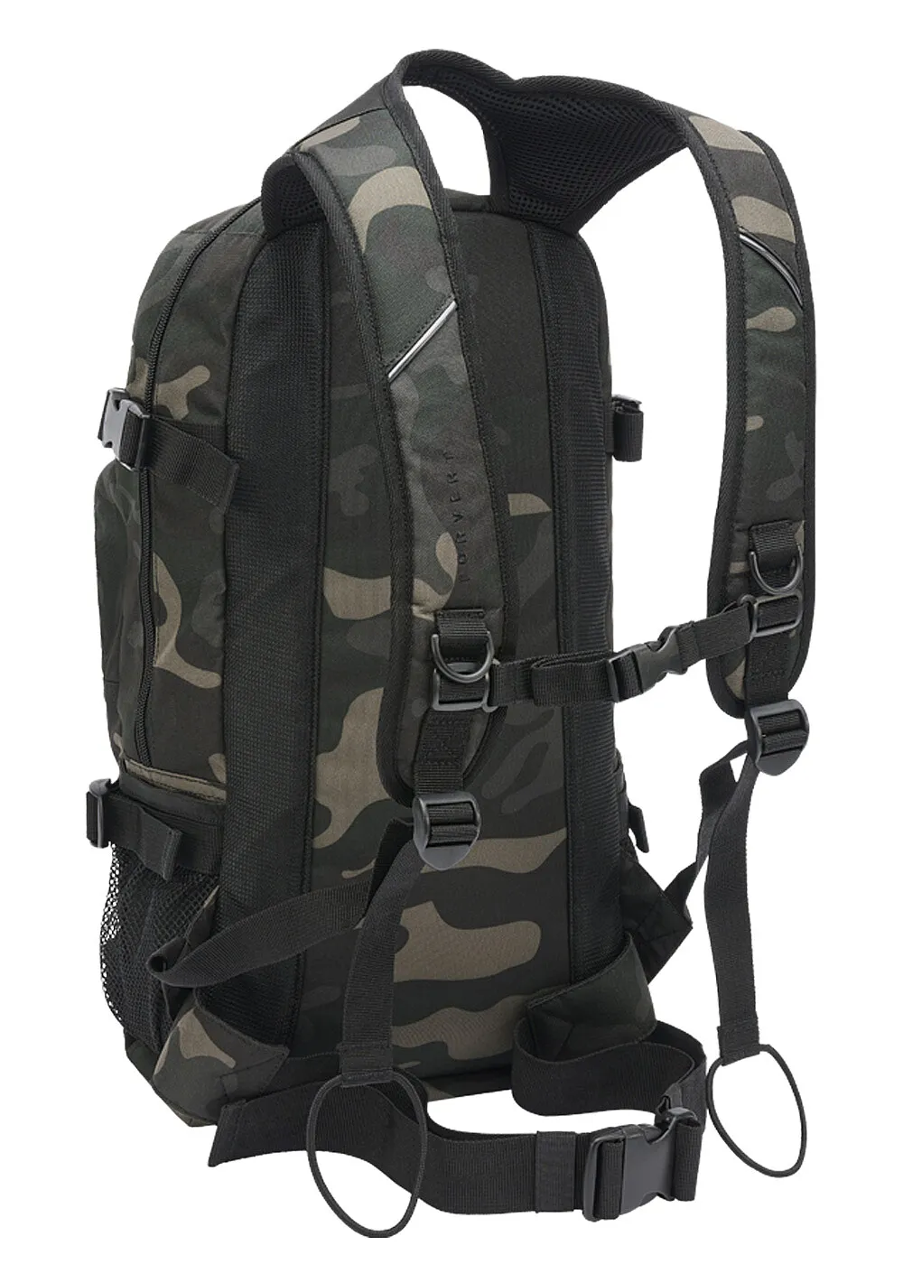 FORVERT LOUIS ALLOVER BACKPACK RUCKSACK MIT BRUST UND TAILLENGURT SCHWARZ CAMO