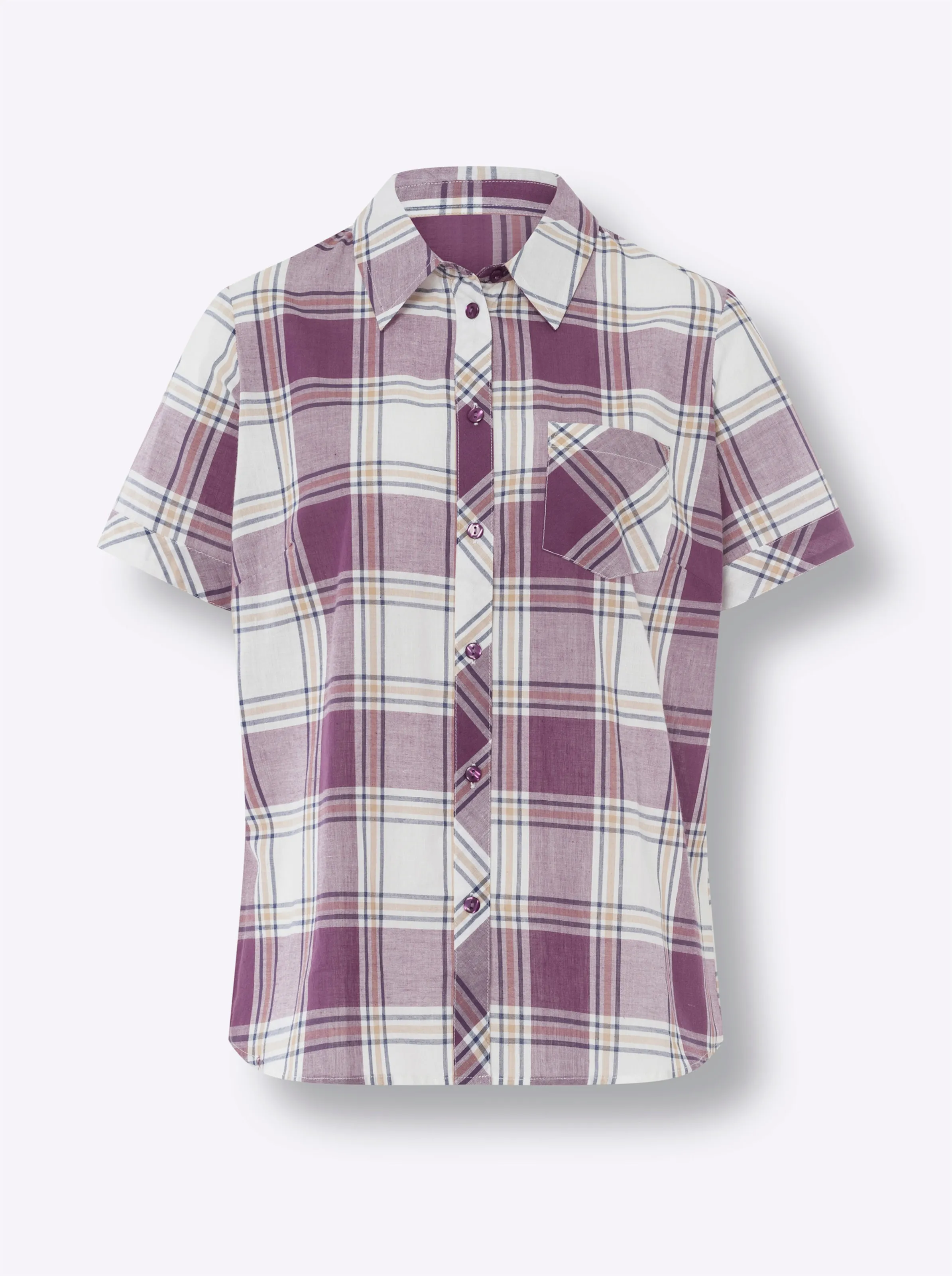 Geruite blouse