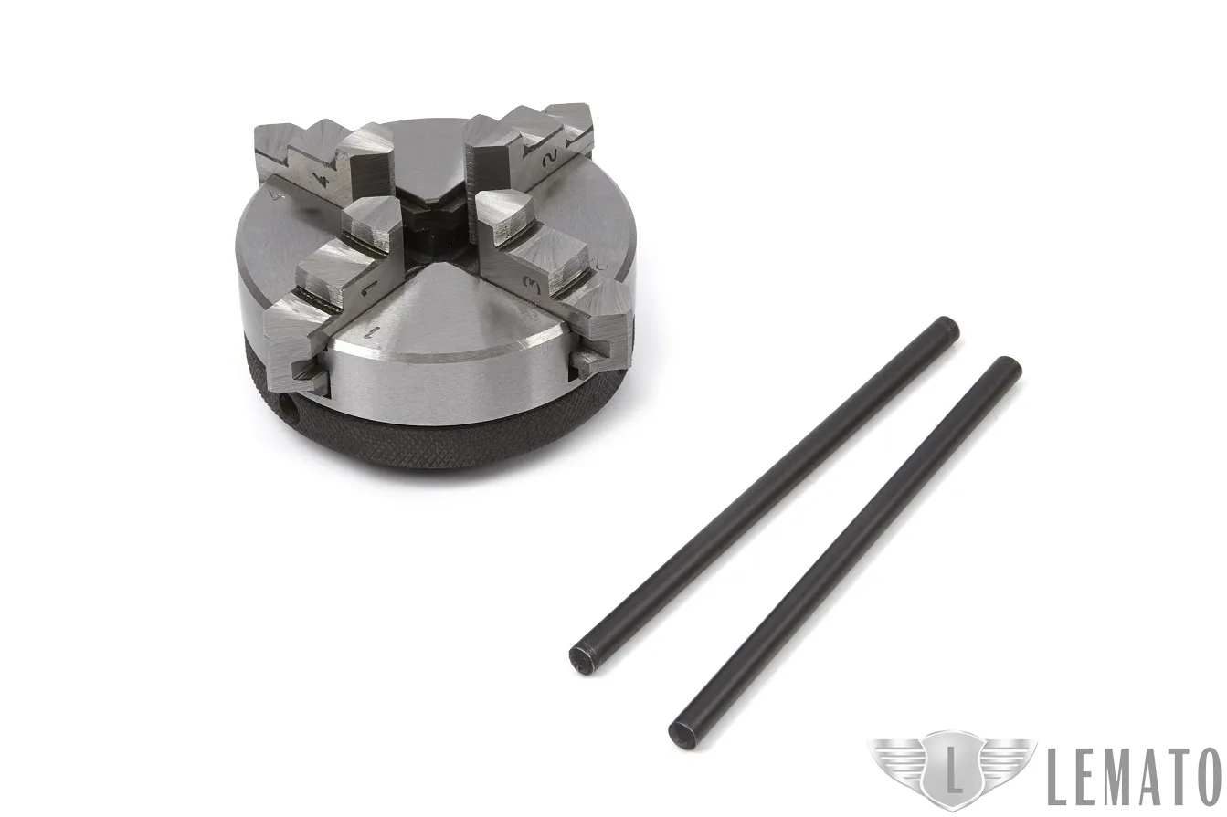 HBM 65 mm. Zelfcentrerende 4 Klauwplaat met M14x1 Opname