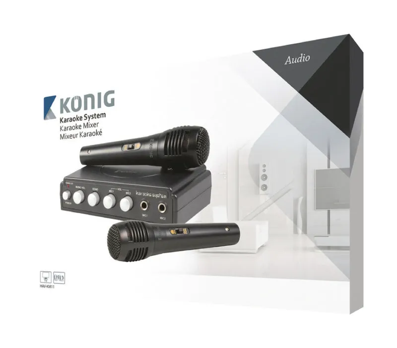 KöNIG HAVKM11 KARAOKE MIXER ZWART