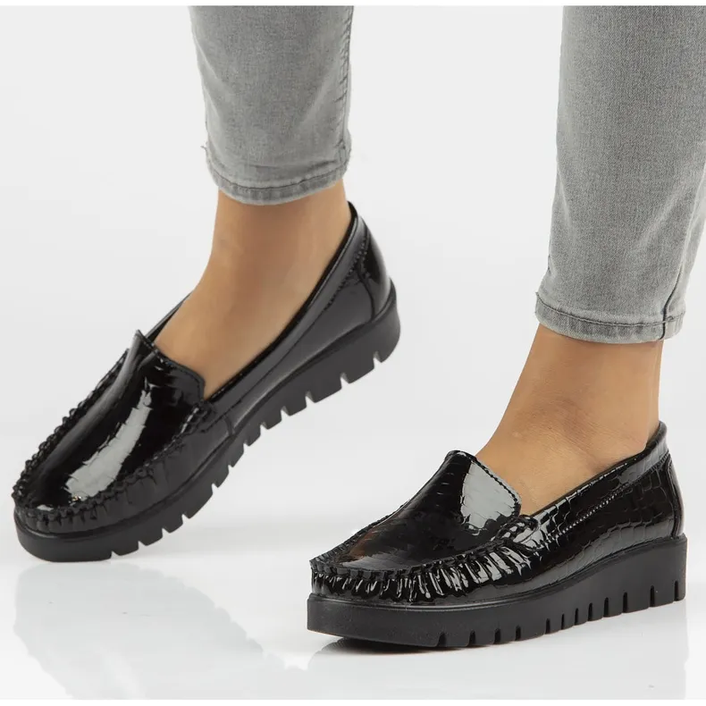 Leren schoenen Filippo DP3024 / 21 Bk Cr zwart