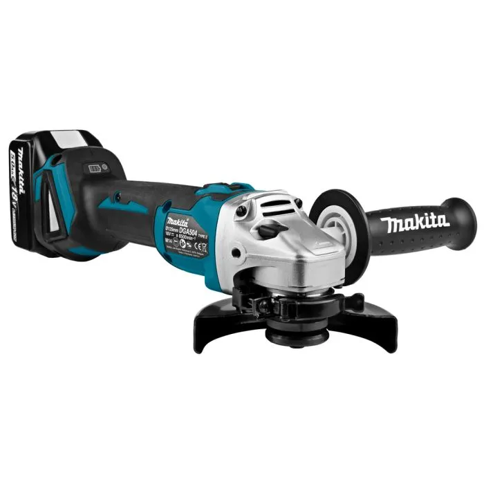 MAKITA 18V HAAKSE SLIJPER 125 MM  OP ACCU  DGA504RTJ