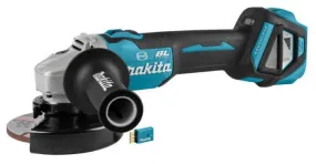 Makita DGA514ZJU 18 V Haakse slijper 125 mm met aws zender, in mbox met vastzetschakelaar