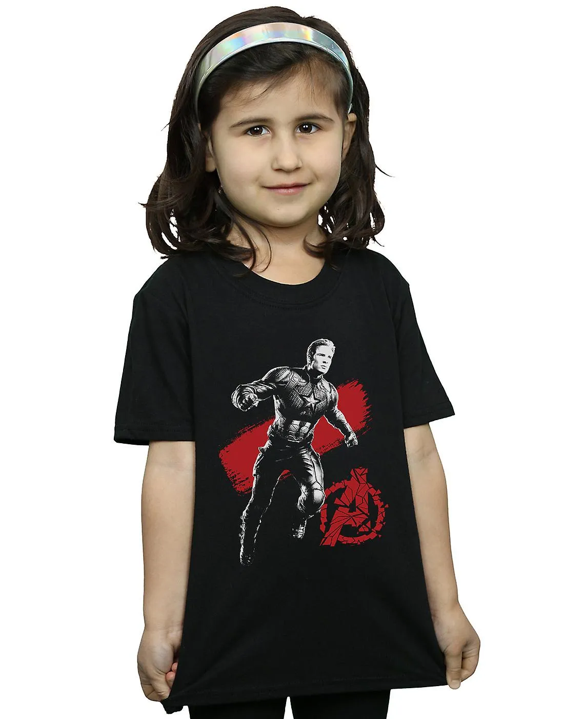 MARVEL MEISJES AVENGERS ENDGAME MONO CAPTAIN AMERICA TSHIRT