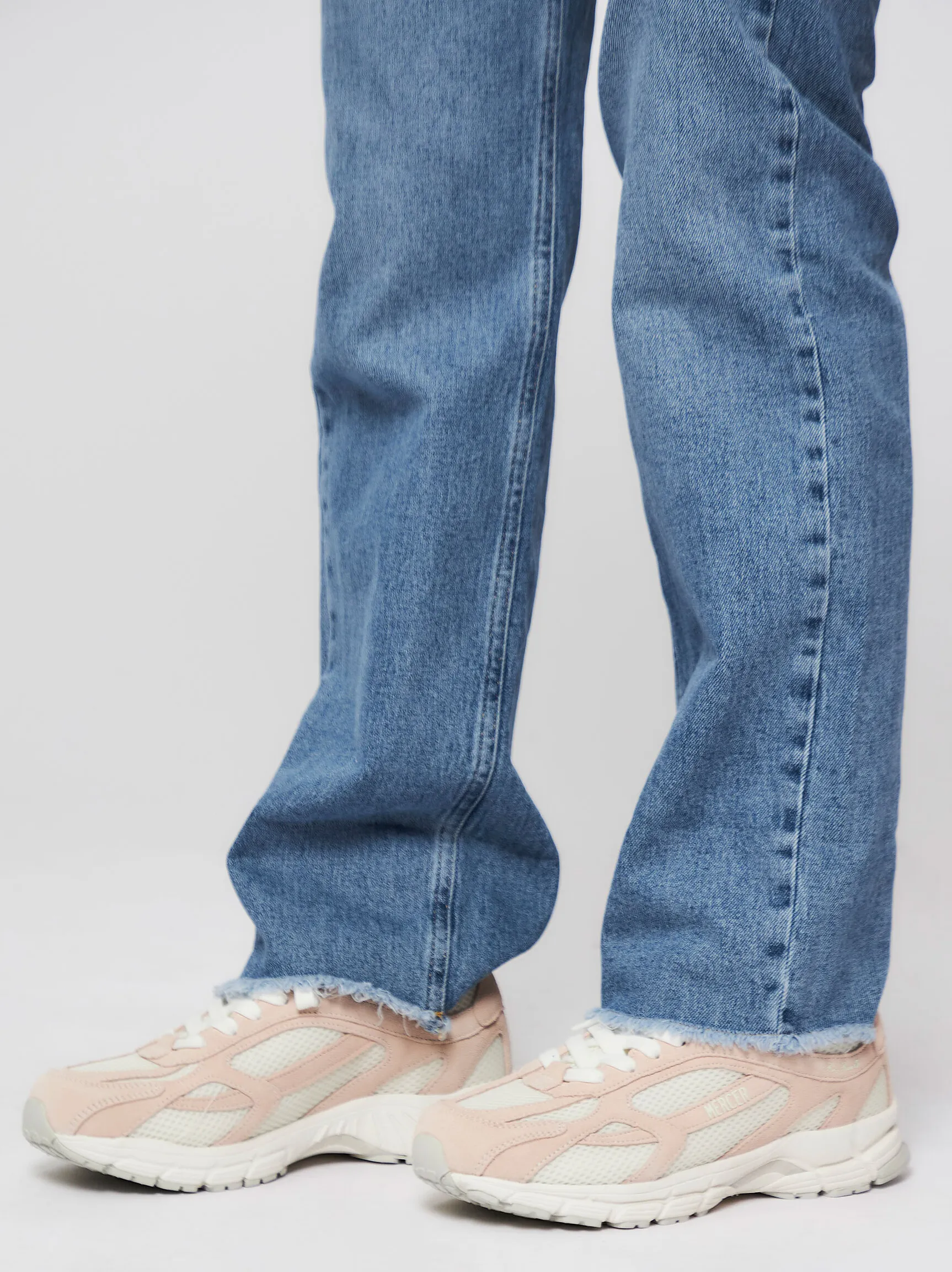 MERCER AMSTERDAM THE RERUN, SUEDE SNEAKERS WITH MESH