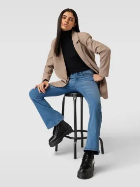 Noisy May Skinny fit flared jeans met 5-pocketmodel, model 'SALLIE' in lichtblauw