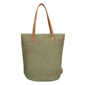 PE Florence Rieten Shopper Straw Olijf