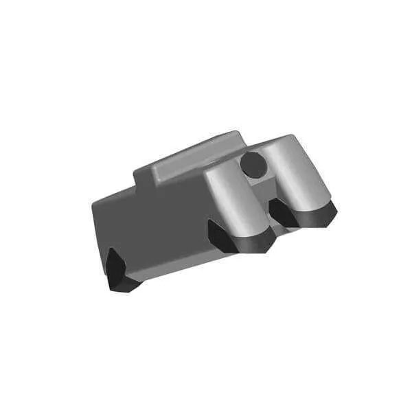 Reveresible Hammer Tooth For Bradco Mulcher with 4+2 Carbide Tips