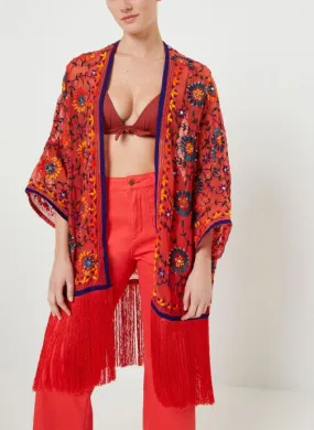      Wild Kimono Kabuki - Rood   