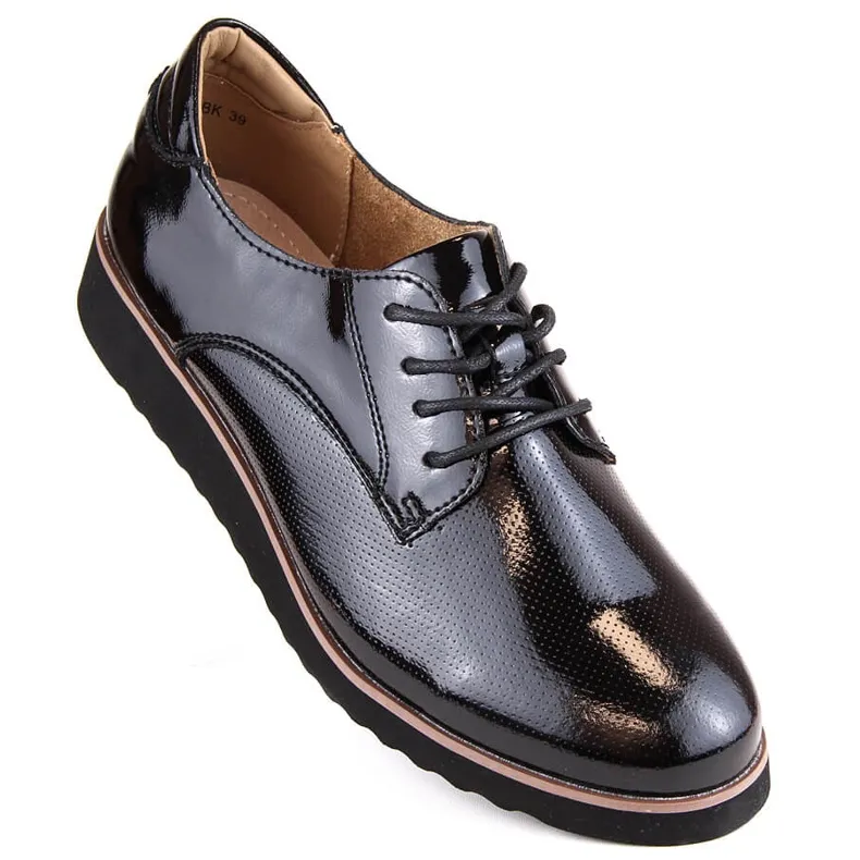 Zwarte lakleren damesschoenen Filippo DP4796